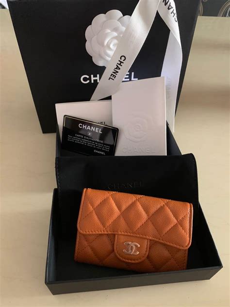 fashionphile brown chanel caviar wallet